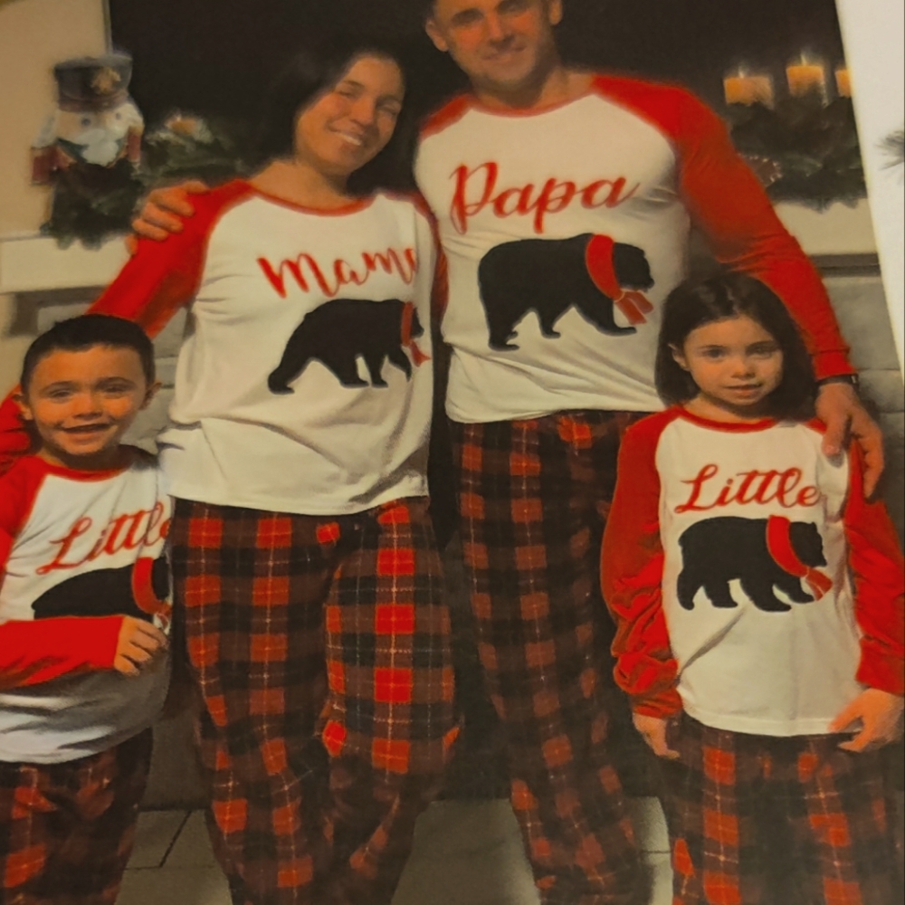 Family matching Christmas pajamas